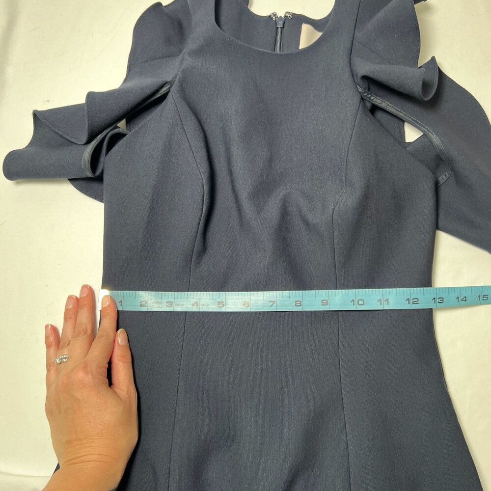 Cinq à Sept Navy Ruffle Mini Dress - Picture 5 of 11